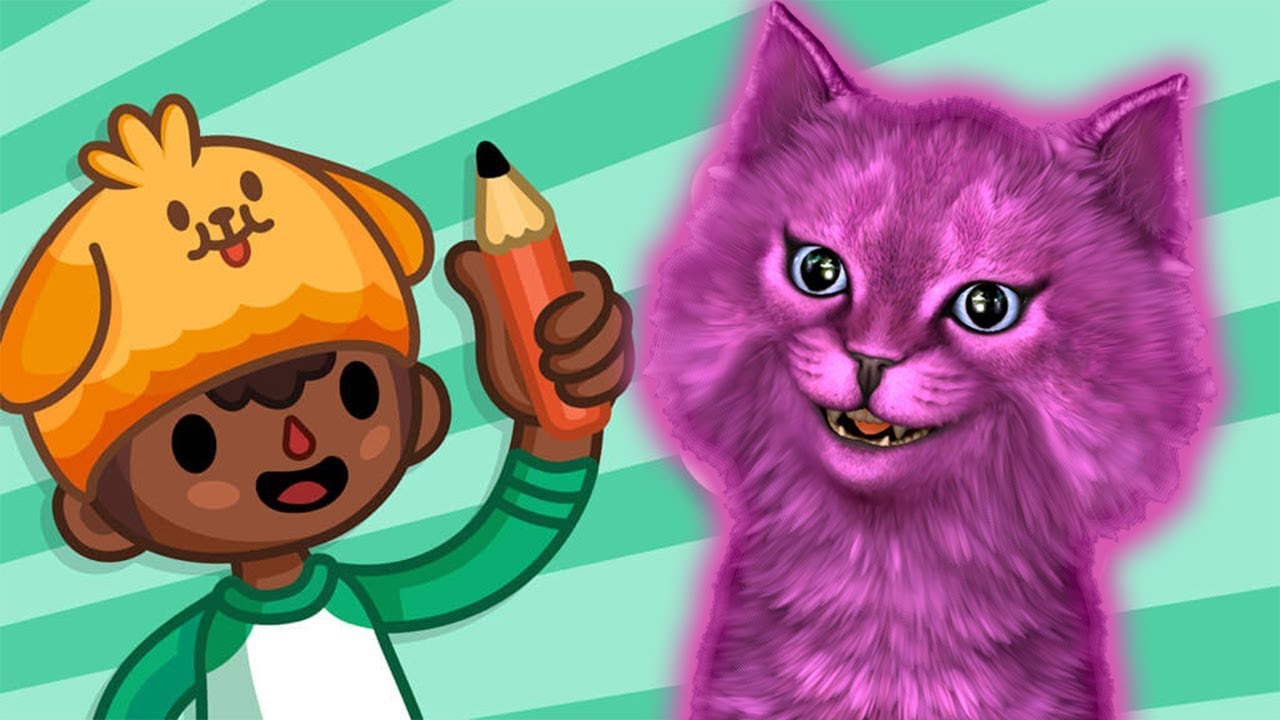 ВЕСЕЛИМСЯ с ДРУЗЬЯМИ ИГРА для ДЕТЕЙ говорящий КОТЕНОК АБИ играет ДЕТСКИЙ ЛЕТСПЛЕЙ #55 смотреть онлайн