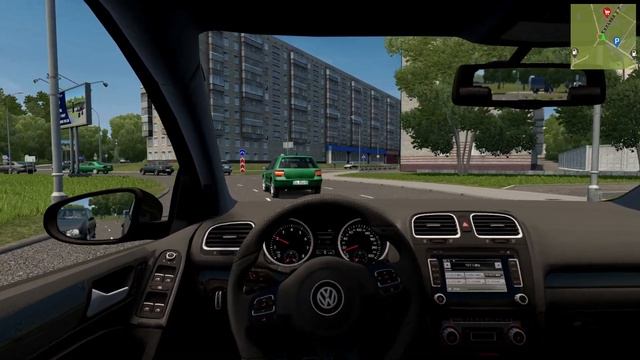 City Car Driving-2010 Volkswagen Golf 6R | logitech driving force gt смотреть онлайн