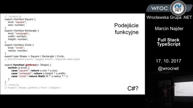 Spotkanie 102: Marcin Najder - Full stack TypeScript dla programisty .NET смотреть онлайн