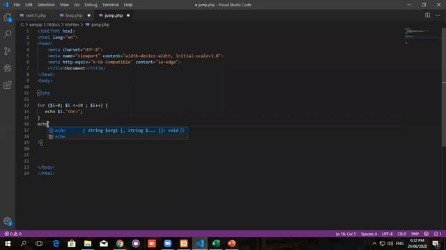 Jump statement - Break in PHP (Hindi/Urdu) смотреть онлайн