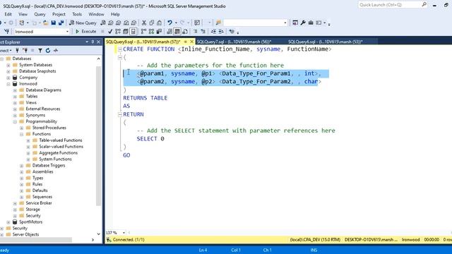 Using Inline Table-Valued Functions to Dynamically Query a Subset of Data смотреть онлайн