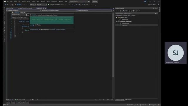 Initialize Console Application смотреть онлайн