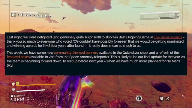 Game Award Winner! Plus The Last Update of 2020 for No Man's Sky Origins смотреть онлайн