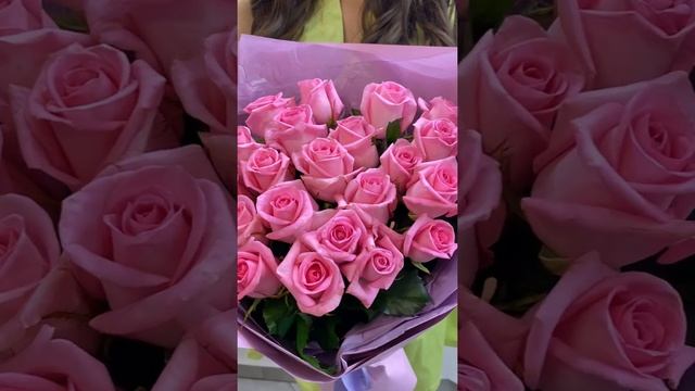 Букет из 21 розовой розы смотреть онлайн