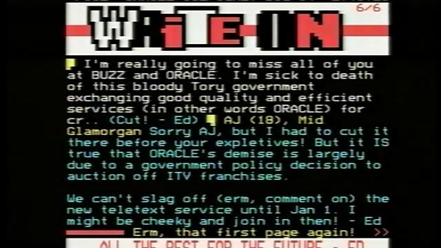 Oracle Teletext Channel Four Pages 20 December 1992 смотреть онлайн