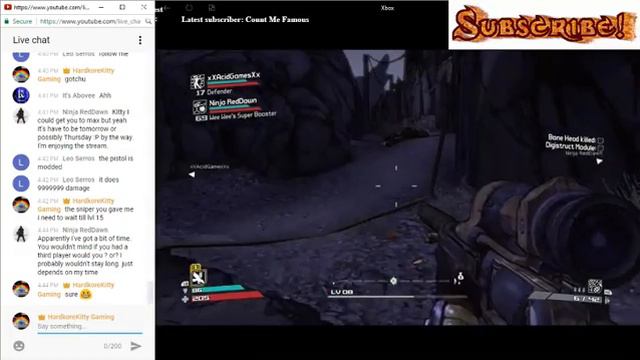 HKKG Plays| Borderlands #2 Playing with Subscribers! | Xbox One | Live Stream смотреть онлайн