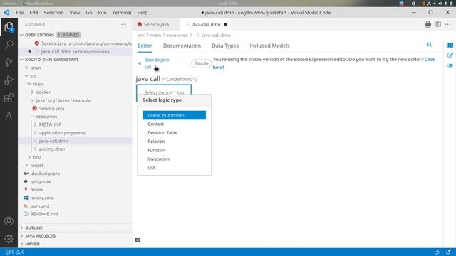 DMN Tip how to call a java logic смотреть онлайн
