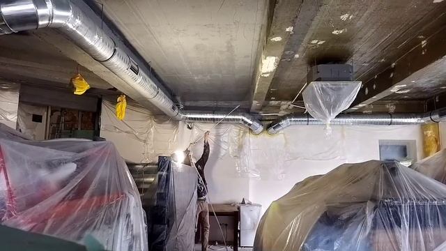 Безвоздушная покраска, покраска бетона, сопло Wagner HEA ProTip 515, краска - Kolorit Standart 3