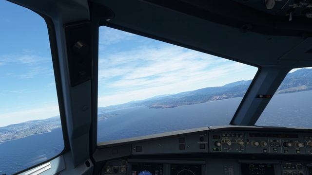 Посадка при сильном боковом ветре. Новая Зеландия. Веллингтон (NZWN) А320. MFS 2020 смотреть онлайн