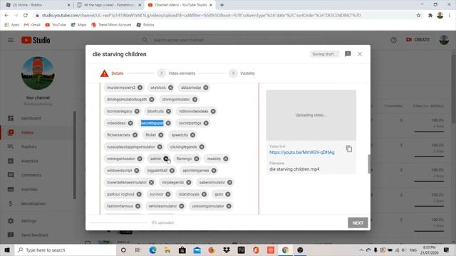 All Of The Tags You Need For A Roblox Video 2020 (Pastebin Link!!) смотреть онлайн
