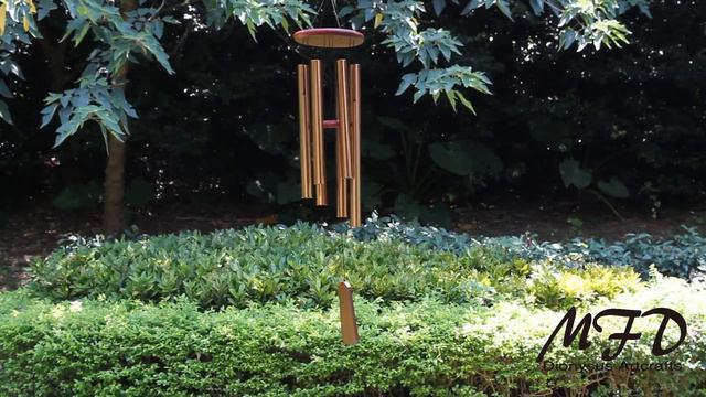 Wind Chime Sounds - 45 Inches Wood Top Wind Chime - IC01745BR