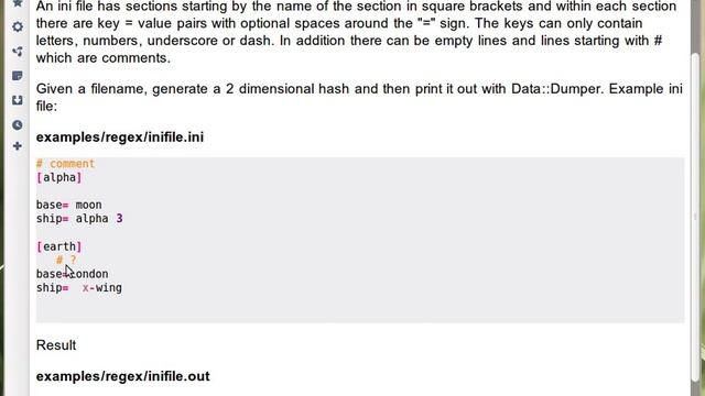 Beginner Perl Maven tutorial: 10.22 - Exercise: parse INI file смотреть онлайн