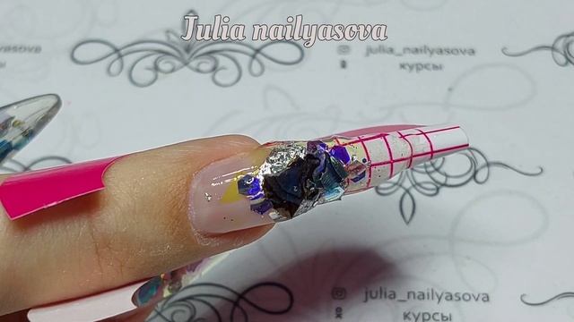 Очередной ШЕДЕВР! Очень красивый дизайн ногтей прозрачным гелем! Nail Extensions Nail Design ?