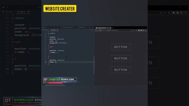 Modern CSS Button Hover Effects 04 #css #html #js #java #bracketracing #webdevelopment #coding #exa смотреть онлайн