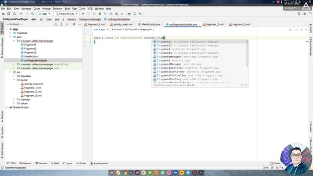 آموزش Tablayout + Fragment در برنامه نویسی اندروید смотреть онлайн