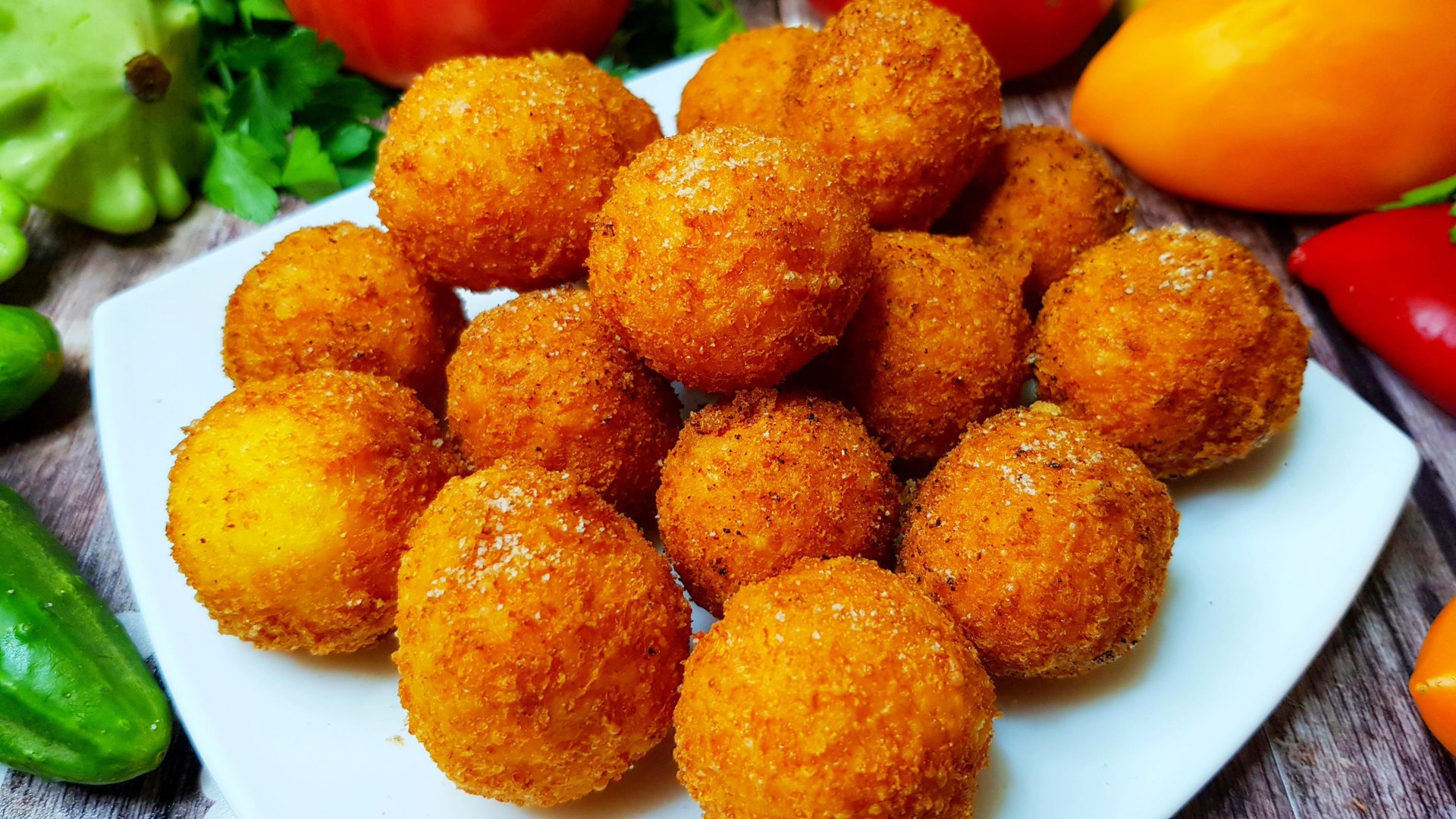 СЫРНЫЕ ШАРИКИ за 10 минут – простая и необычная закуска - готовим снова и снова! смотреть онлайн