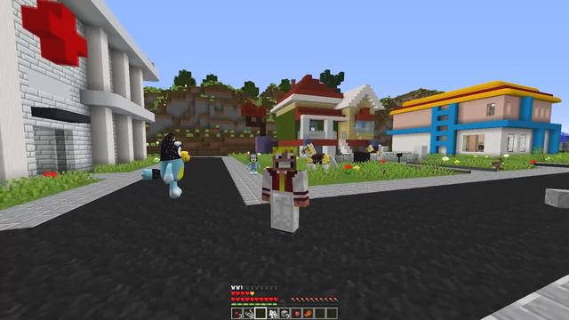 BLUEY SE CONVIERTE EN GIGANTE EN MINECRAFT смотреть онлайн