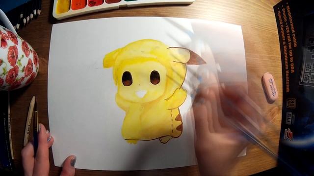 Как нарисовать пикачу ? Рисуем pikachu смотреть онлайн