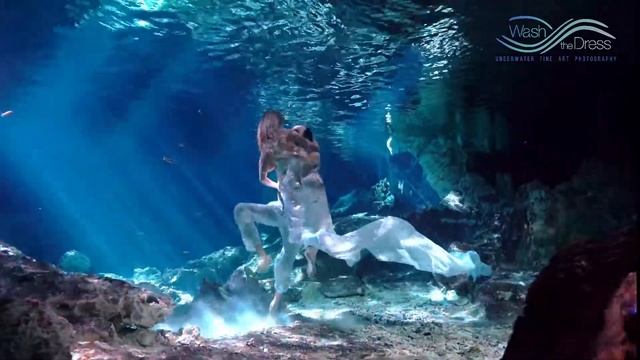 Dance and light - Glide through the cenote crystal clear water - Video + photos смотреть онлайн
