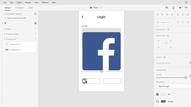 Login Light-Dark Theme | Adobe XD смотреть онлайн