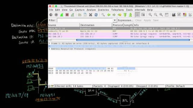 Looking at ARP and ping packets | Networking tutorial (10 of 13) смотреть онлайн