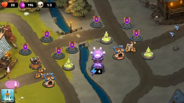 Castle Creeps TD Android Gameplay. смотреть онлайн