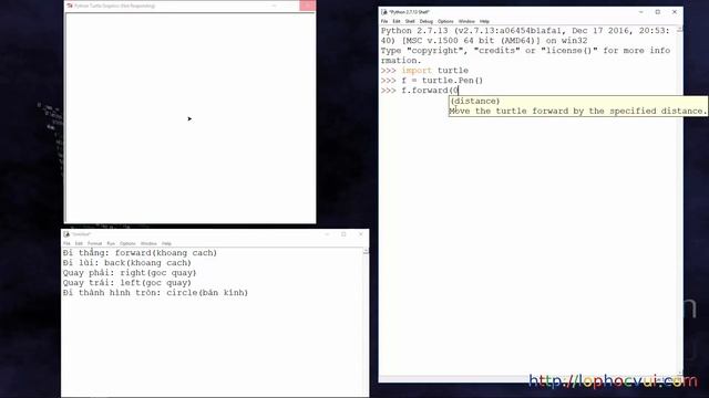 [Lập trình Python] Bài 4 Vẽ hình với turtle Phần 1 смотреть онлайн