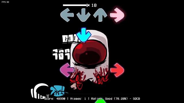 FNF vs Imposter v4 Monochrome (cover Among us) смотреть онлайн