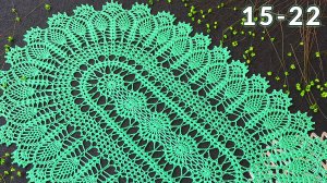 Овальная салфетка крючком, Натали, 15-22.mp4