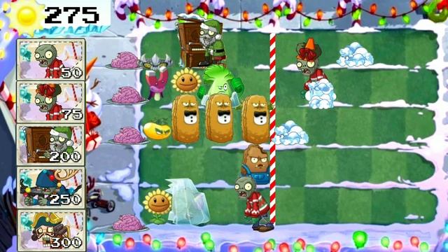 Режим "I Zombie" в Plants vs Zombies 2 #4 Новогодний уровень. Nutcracker Zombie [Анимация] смотреть онлайн