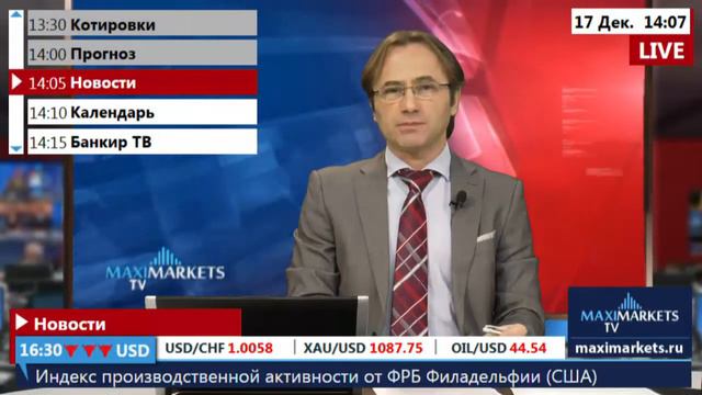 17.12.15 (14:00 MSK) - Новости форекс MaхiMarkets. смотреть онлайн