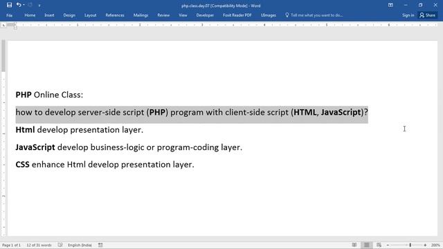 004a how to develop server side script php program with client side script html, javascript01 смотреть онлайн