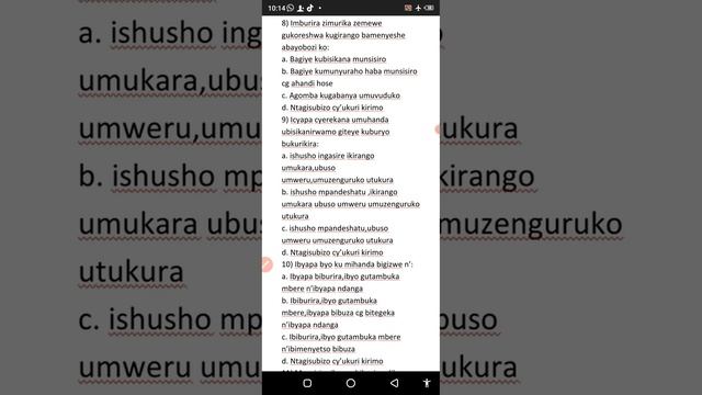 Amategeko y'umuhanda isomo rya 49 : Ngicyo ikizamini mubyakozwe kora wisuzume смотреть онлайн