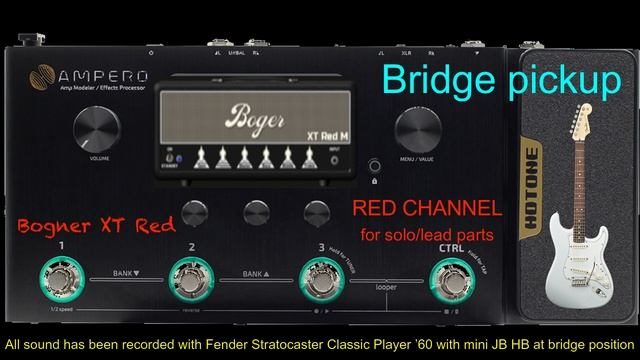 Bogner Ecstasy Red (Boger) - Hotone Ampero Patch Audio Demo Rock Edition - DF смотреть онлайн