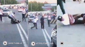 “Ғишт кўприк” божхона пости олдида ички ишлар органи ходимларига ҳужум қилган шахс қўлга олинди