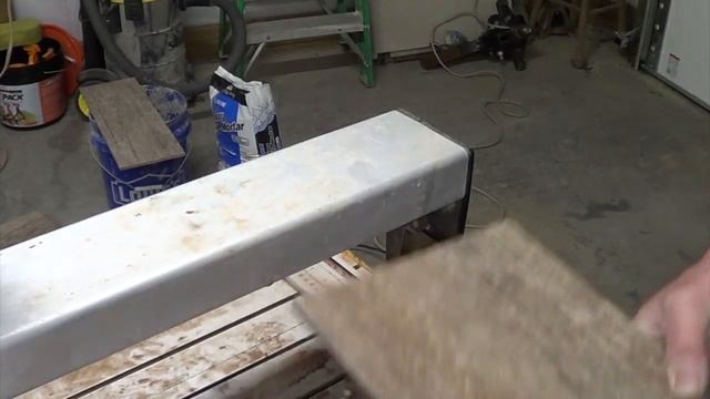 HOW TO INSTALL WOOD LOOK TILE floor remodel part 2