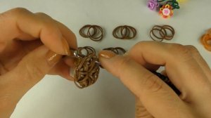 Горшочек с цветами | Плетение из резинок | Фигурки из резинок