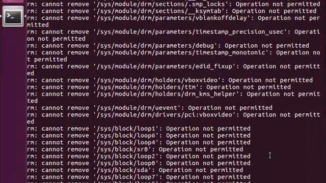 우분투 16.04 sudo rm -rf /* смотреть онлайн