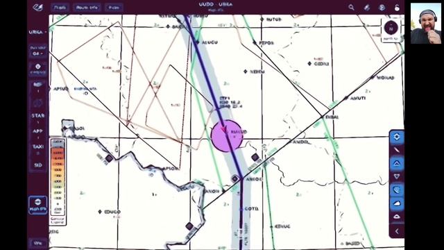 Полёт Москва(Домодедово) - Анапа. Видео в режиме карты. смотреть онлайн