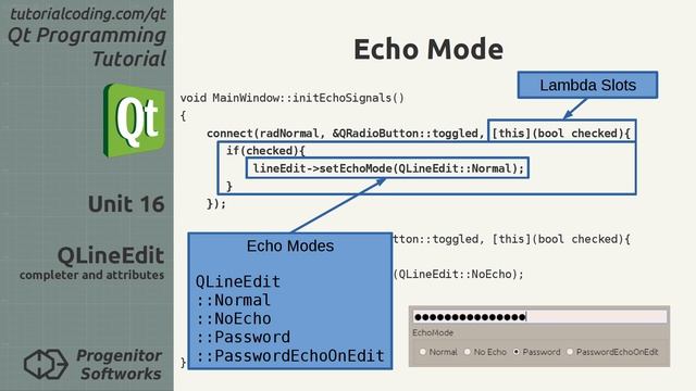 Qt Tutorial: Unit 16, QLineEdit, Completer and Attributes, V2 смотреть онлайн
