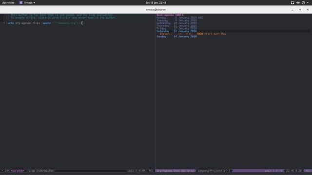 Org-mode Tutorial 4 - Schedules, Deadlines and Agendas! смотреть онлайн