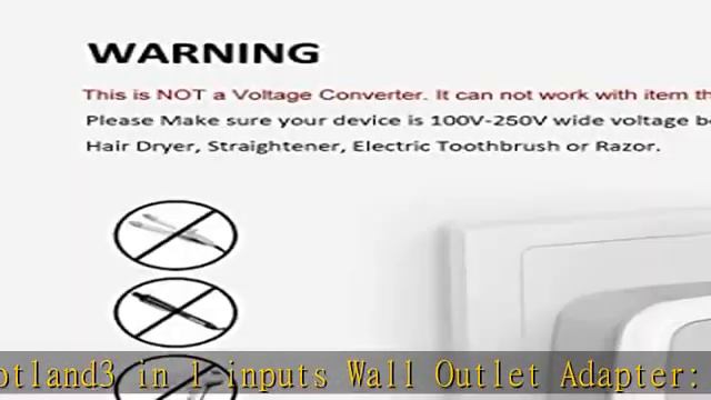 European Travel Plug Adapter 3 Pack, TESSAN International Power Adaptor 2 USB, Type C Outlet Adapte смотреть онлайн