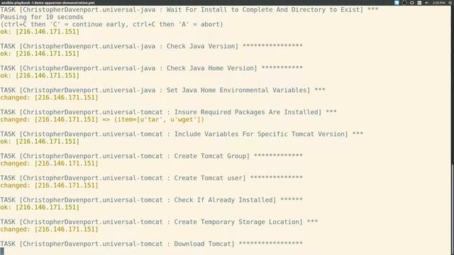 Ellucian Tomcat Appserver Demo Ansible Playbook смотреть онлайн