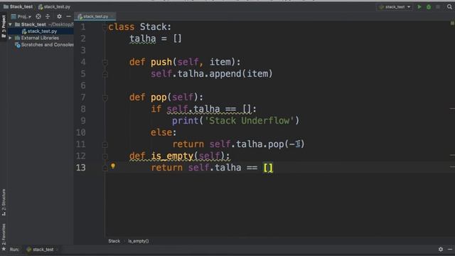 Implementing Stack using list in Python смотреть онлайн