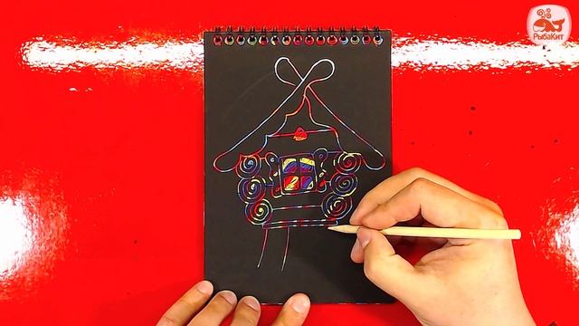 Как нарисовать ИЗБУШКУ на КУРЬИХ НОЖКАХ / Урок рисования для детей смотреть онлайн