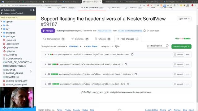 Flutter #299 - Исследовал NestedScrollView.floatHeaderSlivers смотреть онлайн