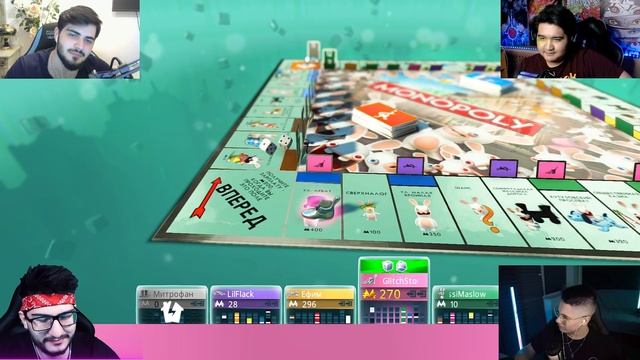 НАС ПЕРЕИГРАЛ БОТ В MONOPOLY PLUS RABBIDS смотреть онлайн