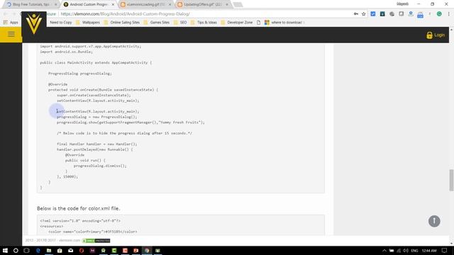 Android How to Create Custom Progress Dialog смотреть онлайн