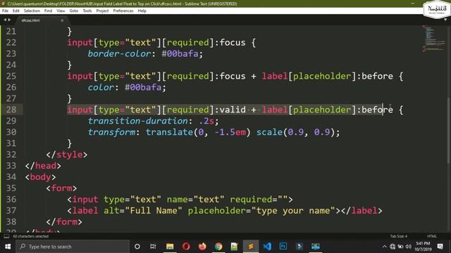 Google style input field design | Material Design Based Text Field | NoorHUB смотреть онлайн