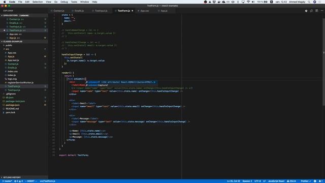 Class04 - React - week 3 - pt 1 - going through forms basics смотреть онлайн